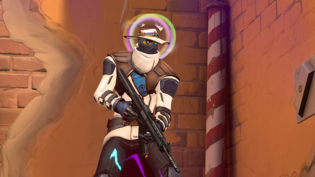 Waylay, the newest Duelist Agent, uses her Saturate ability in VALORANT.