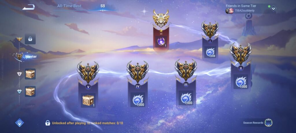 HoK Season 9 rewards that can be claimed instantly.