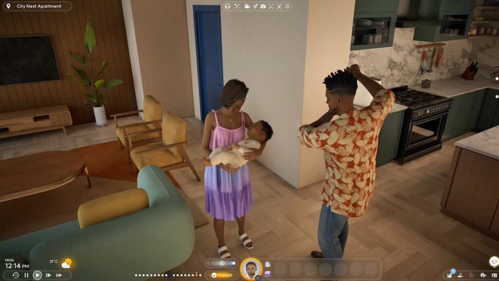 Taking care of a child