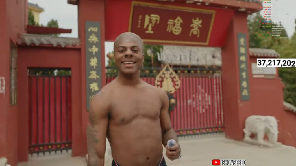 iShowSpeed Shaolin monk