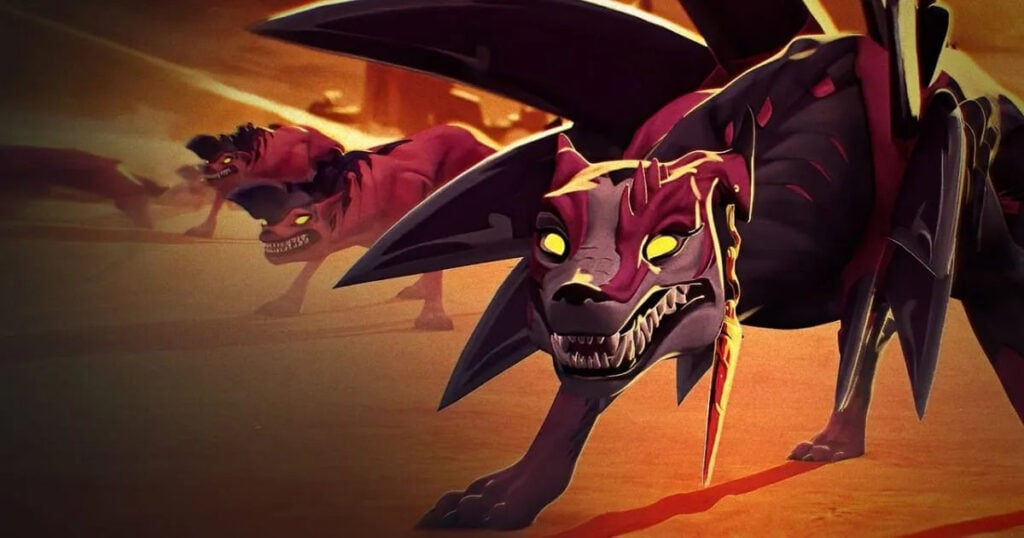 Naafiri stands ready to fight with her packmates beside her in LoL.