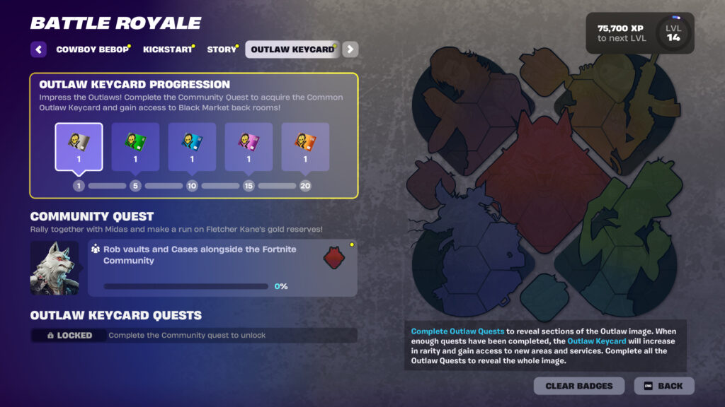 Fortnite Outlaw Keycard Quests (March 11 update)