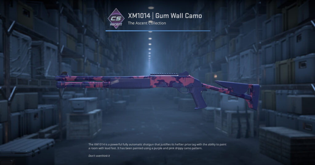 A screenshot of a weapon finish from the Ascent Collection in CS2.