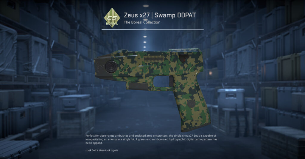A screenshot of a skin from the Boreal Collection in CS2.