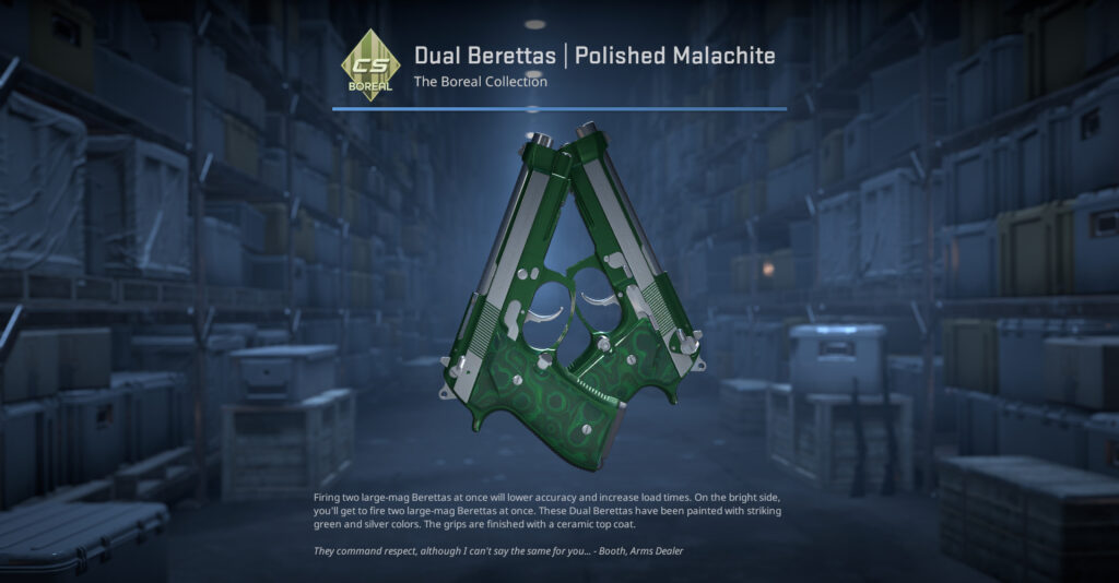 A screenshot of a skin from the Boreal Collection in CS2.