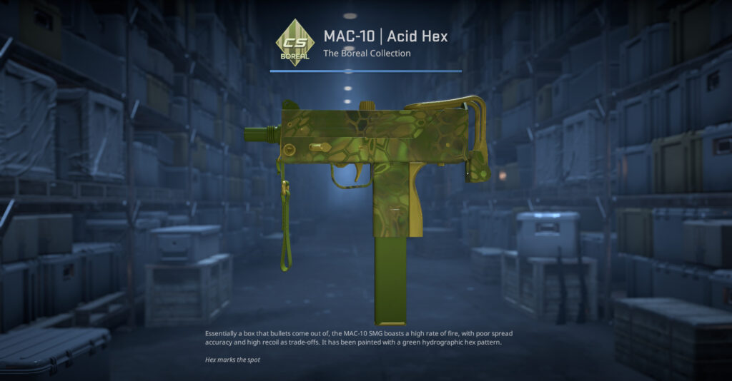 A screenshot of a skin from the Boreal Collection in CS2.