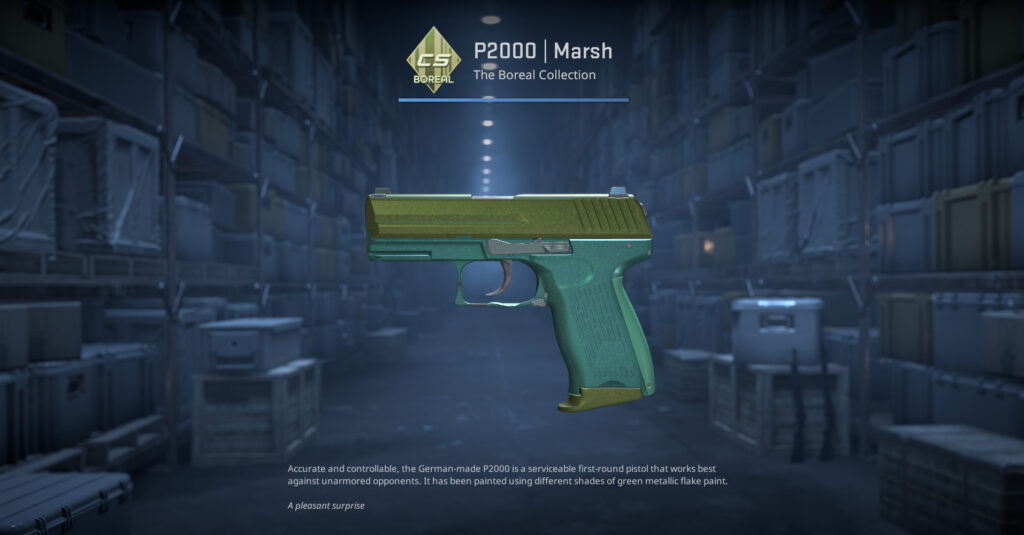 A screenshot of a skin from the Boreal Collection in CS2.