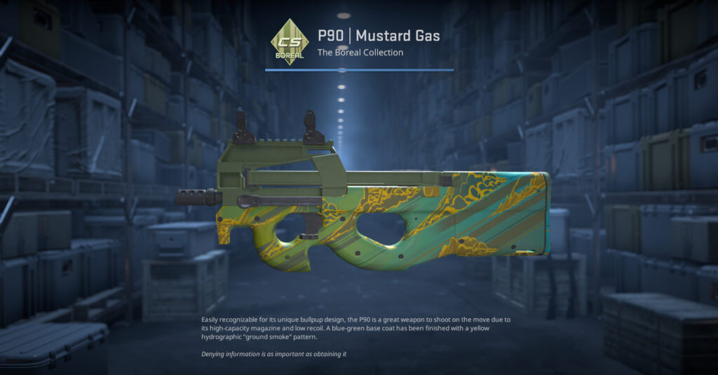A screenshot of a skin from the Boreal Collection in CS2.