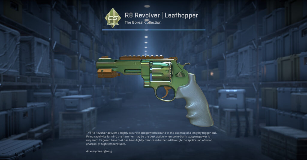 A screenshot of a skin from the Boreal Collection in CS2.