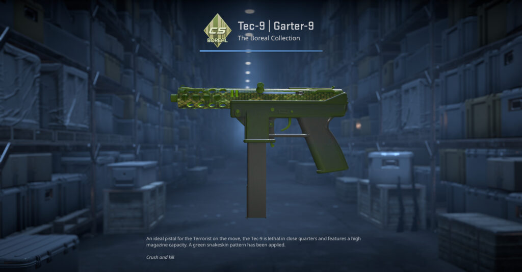 A screenshot of a skin from the Boreal Collection in CS2.