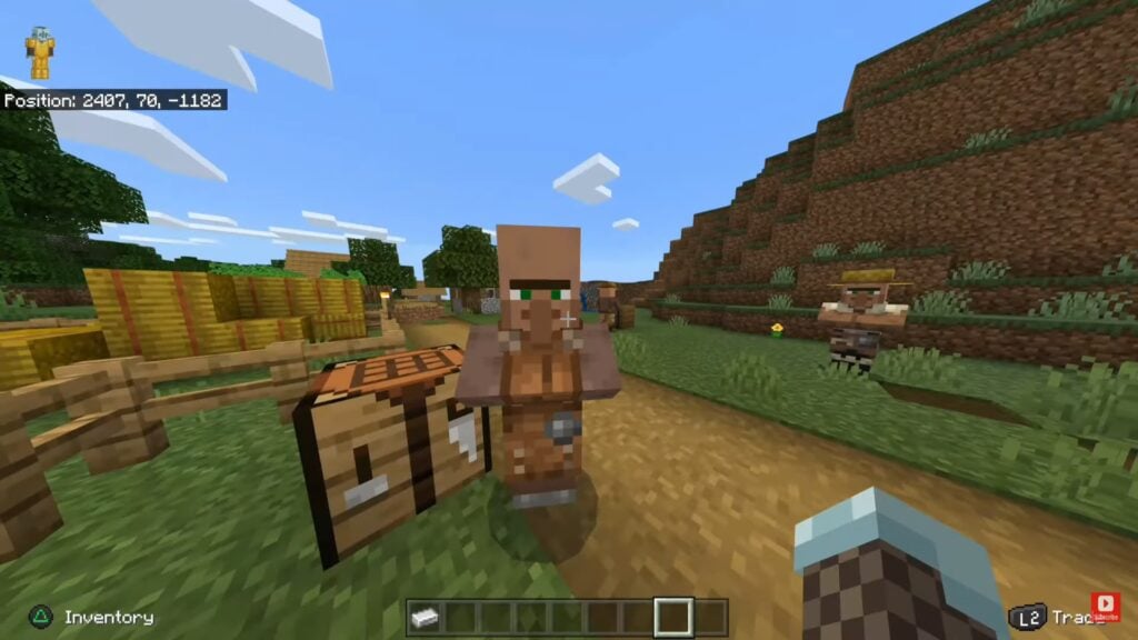 A Leatherworker Villager from Minecraft