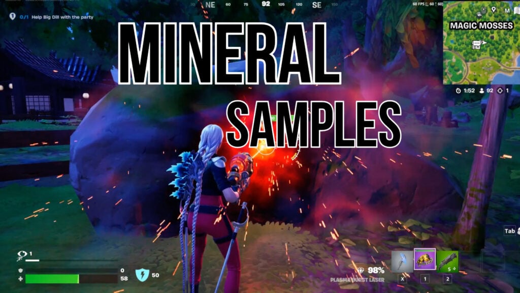 How to collect mineral samples in Fortnite