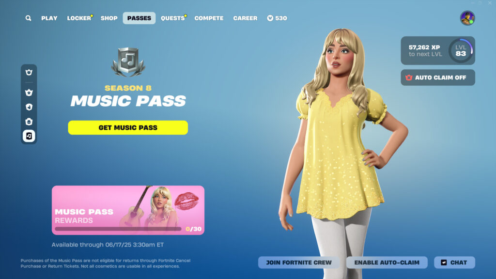 Fortnite v34.30 Music Pass 1
