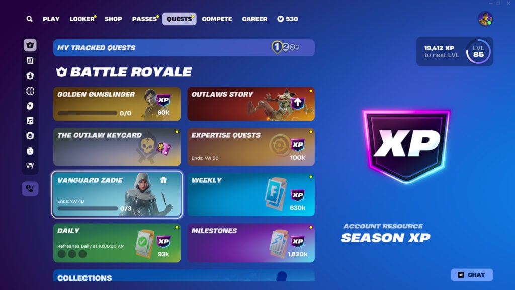 Vanguard Zadie Fortnite questline