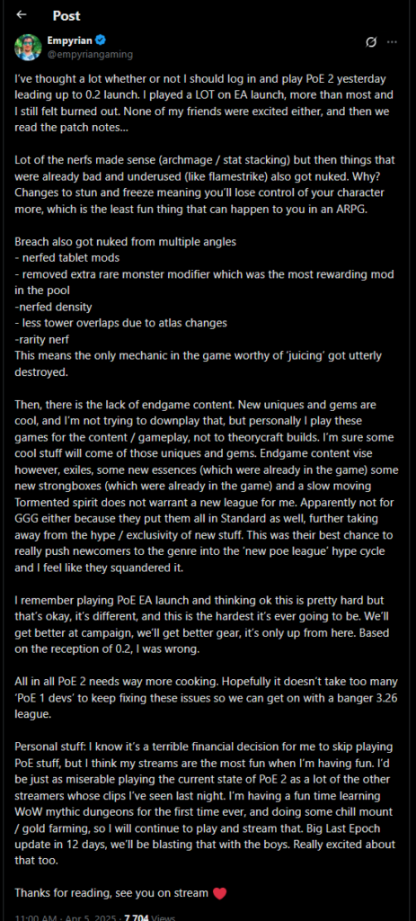 EmpyrianGaming Dawn of the Hunt problems