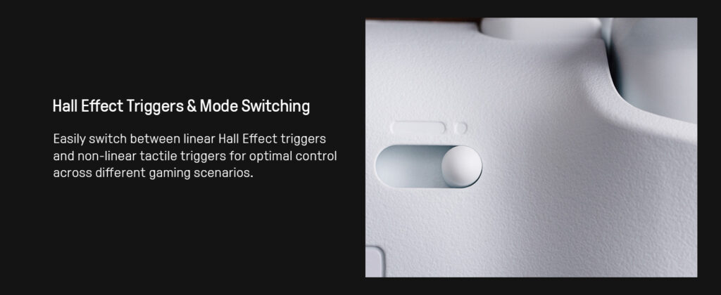 Close-up of the switch  