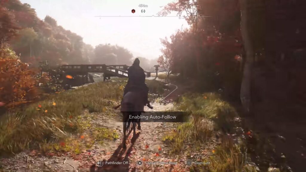 The Horse Auto-Follow option added on the April 8 Community Feedback update (Image via Ubisoft)