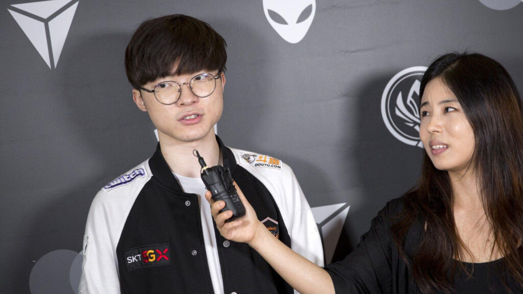 Faker and Ashley in an interview back at the MSI 2019