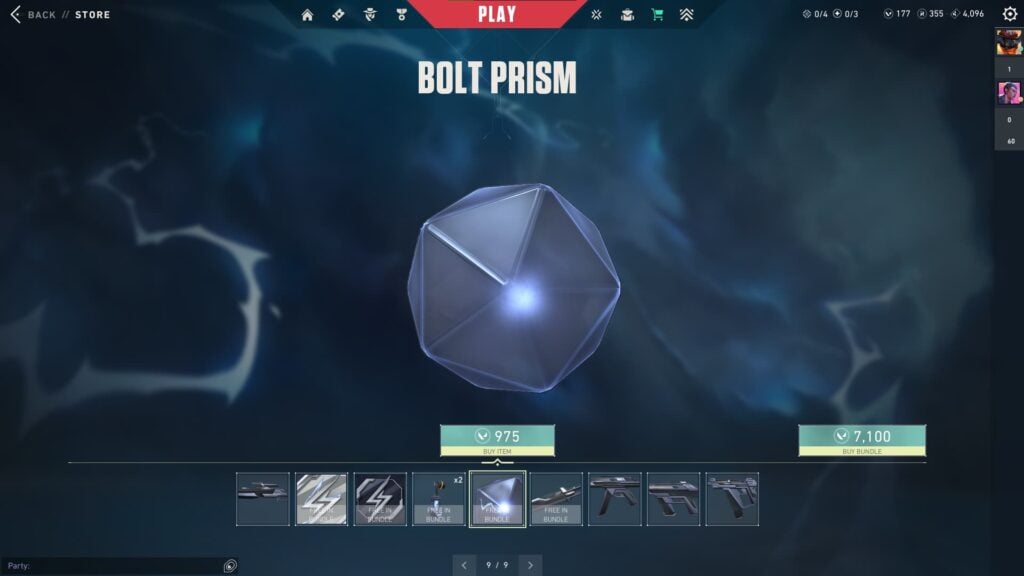 The Prism Flex from the VALORANT Bolt Bundle.