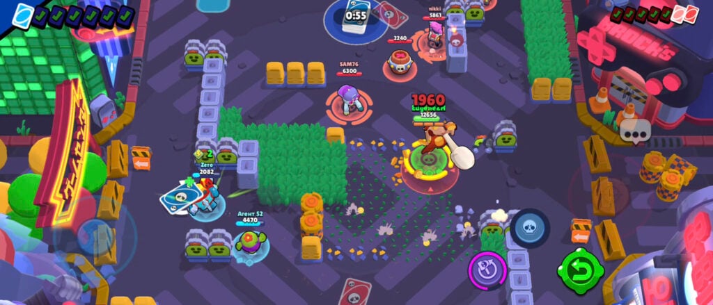 It’s a screenshot from a match of Brawl Stars UNO.