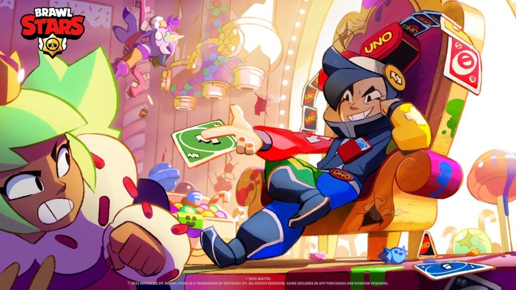 It’s an art poster for the new skins in Brawl Stars, UNO Chester — for a special collaboration event with the UNO card game.