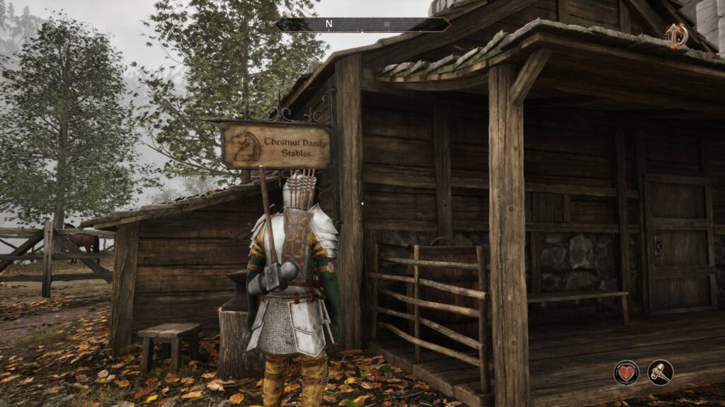 Chestnut Handy Stables, the place where you'll get your first horse in Oblivion Remastered.