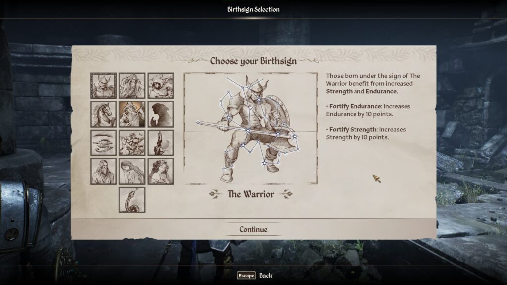 Best Birthsign to choose in Oblivion Remastered
