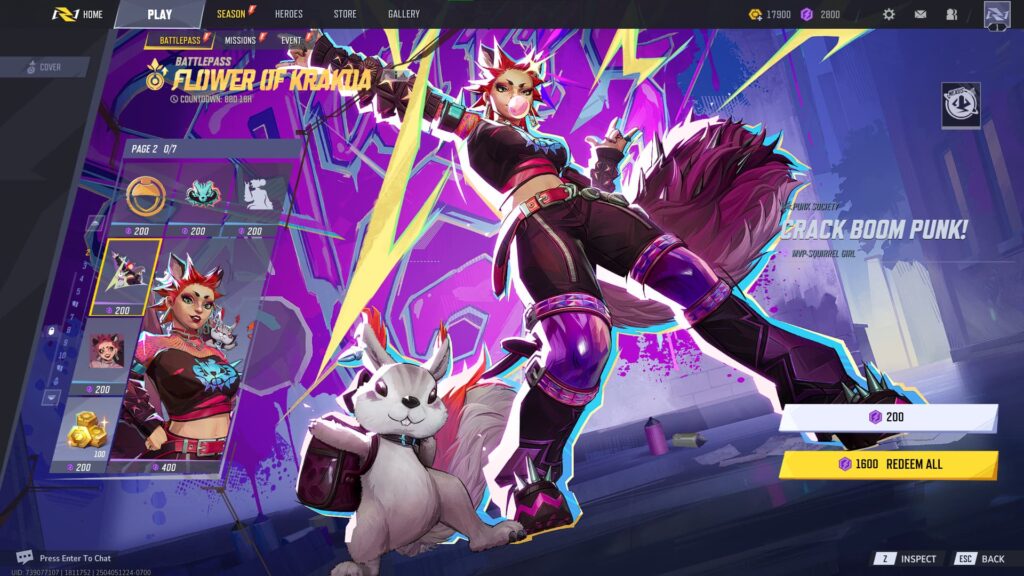 Crack Boom Punk! MVP Animation (Luxury) in the Marvel Rivals Season 2 Battlepass.