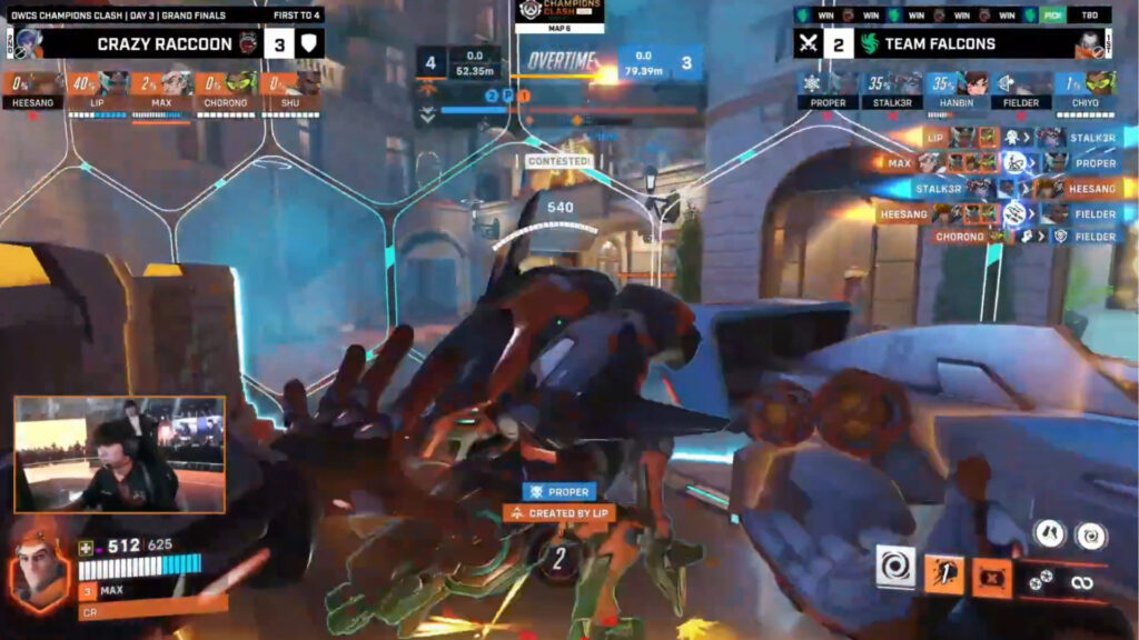 Crazy Raccoon versus Team Falcons during the OWCS Champions Clash