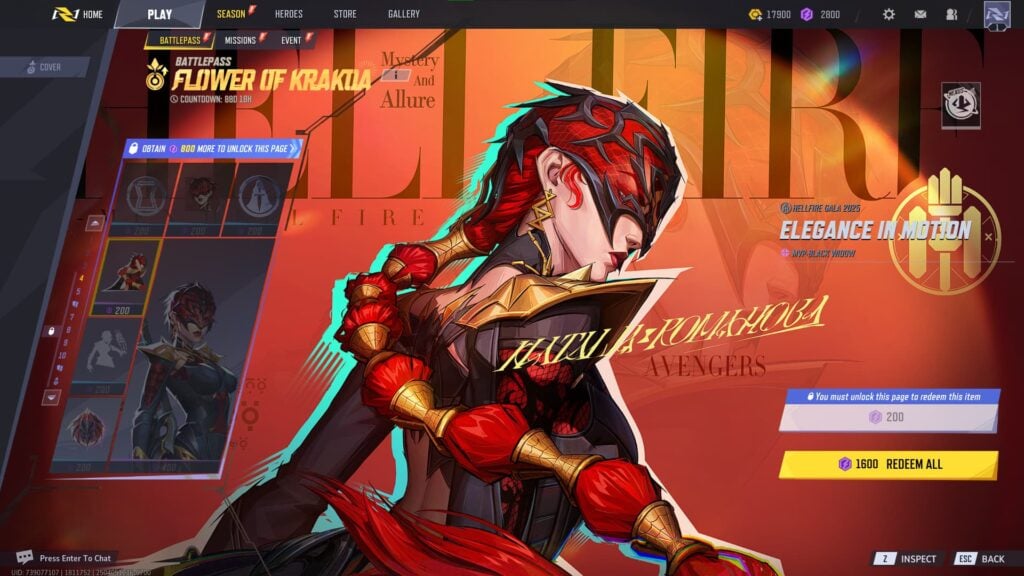 Elegance in Motion MVP Animation (Luxury) in the Marvel Rivals Season 2 Battlepass.