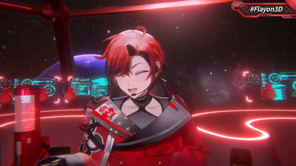 Flayon performs in 3D (Image via Machina X Flayon / YouTube)