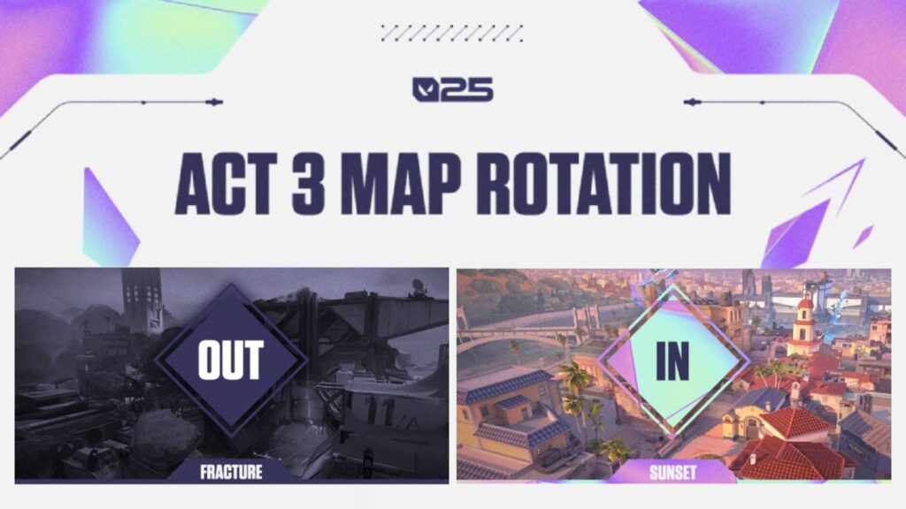 VALORANT patch 10.08 will switch up the Map Pool with Fracture out and Sunset in