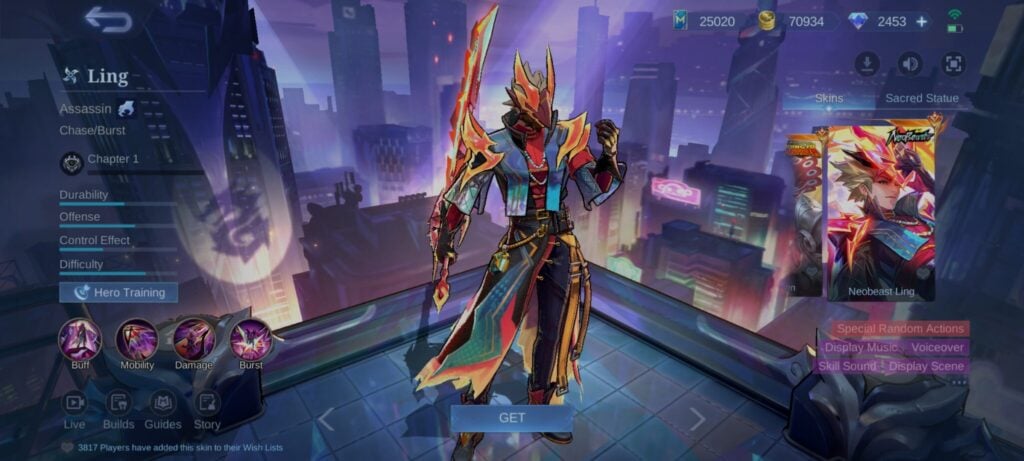 Gen 2 MLBB Neobeast Ling