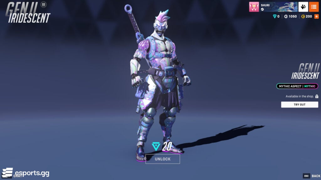 Genji Iridescent Aspects in Overwatch 2