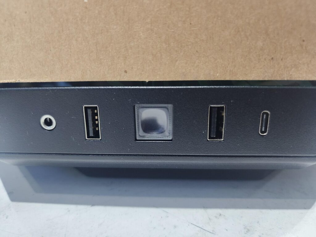 Ports and power button on the HYTE Y70 Persona 3 Reload case (Photo via esports.gg)