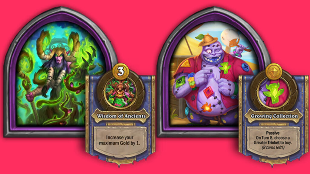 Hearthstone Battlegrounds Cenarius and Buttons