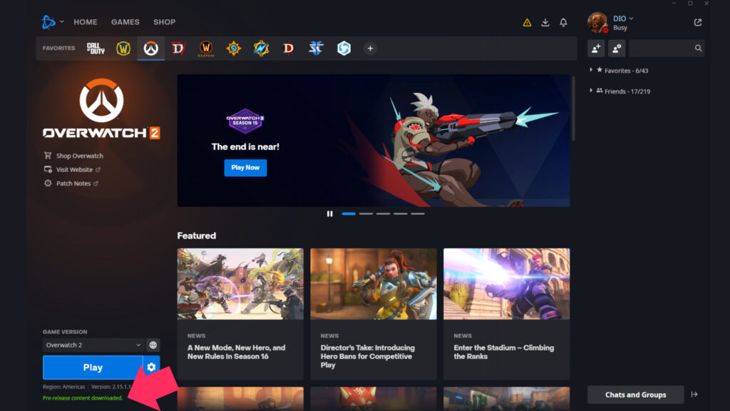 How to pre-load the new season