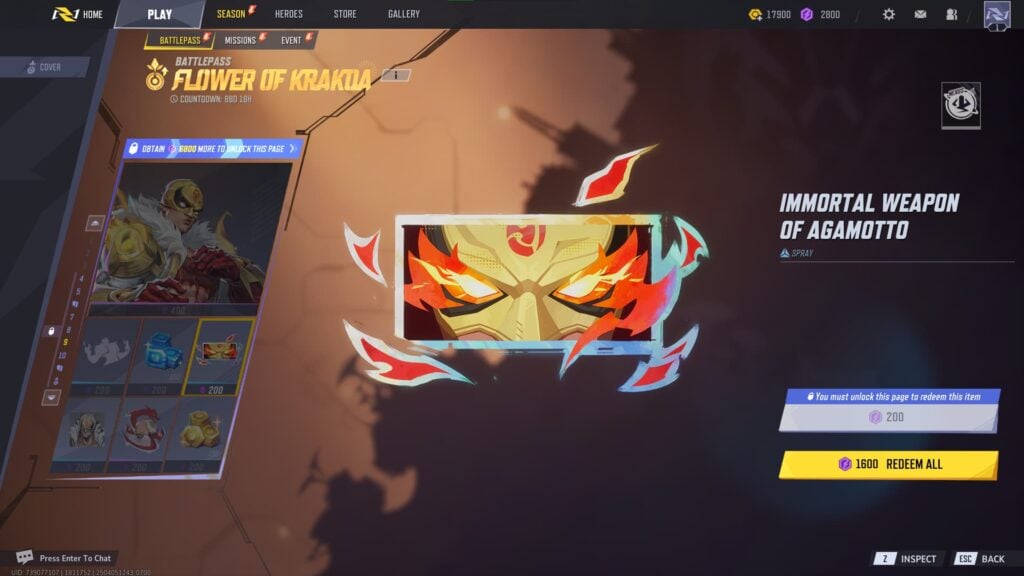 Immortal Weapon of Agamotto Spray (Luxury)