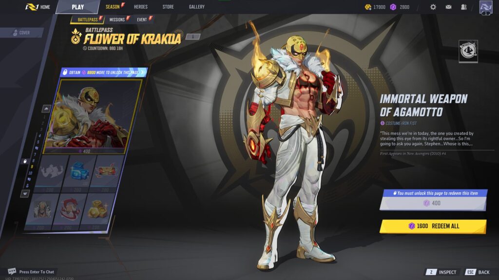 Iron Fist's Immortal Weapon of Agamotto