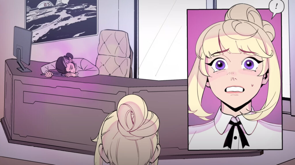 Juno's first encounter with Nocturna in the Dokiwatch comic