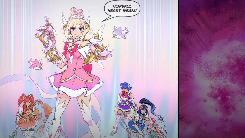 Juno's full transformation as a Hero of Heart in the Dokiwatch comic