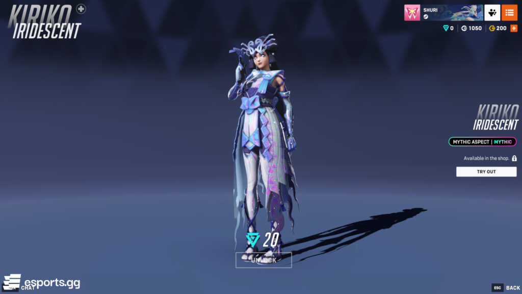 Kiriko Iridescent Aspects in Overwatch 2
