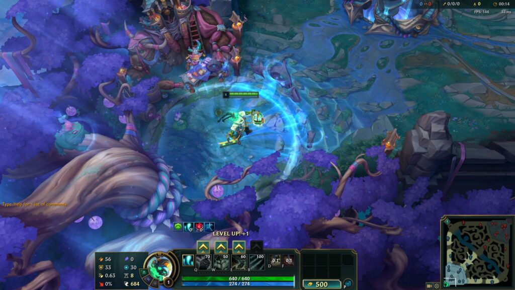 The HUD now has a space for a fancy new button after selling my Recall (Screenshot by esports.gg)