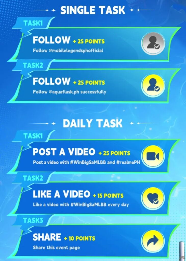 MLBB Go Lucky draw event tasks