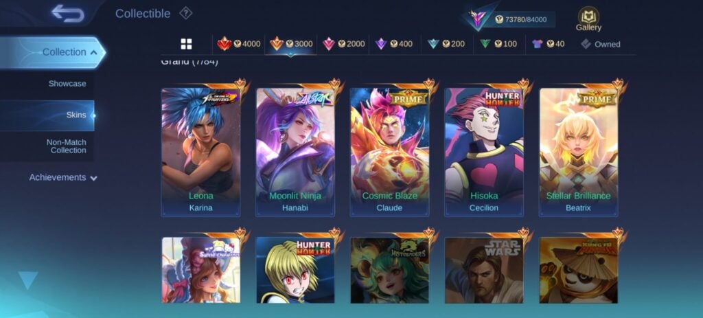 MLBB Skin Collection