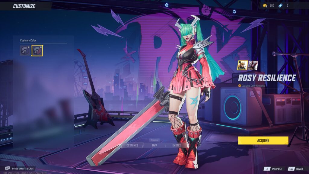 Magik's Punkchild (Rosy Resilience) - skin customization in Marvel Rivals