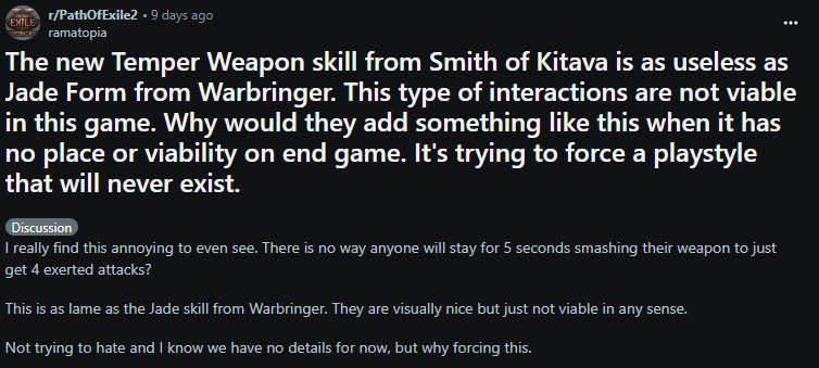 Smith of Kitava Temper Weapon