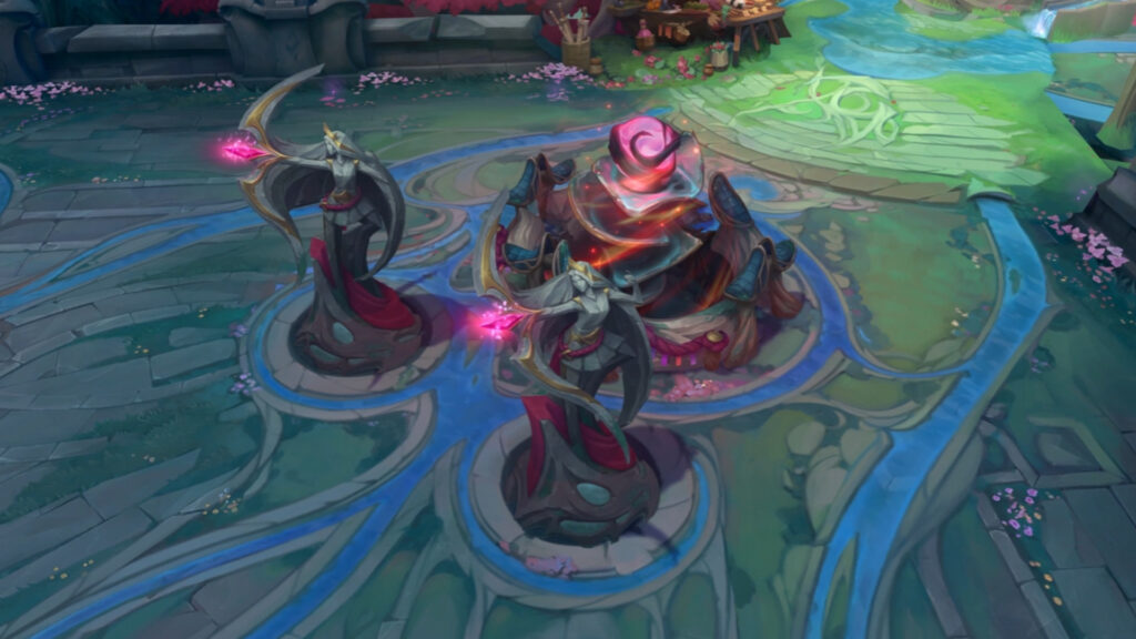 Red side base with the Spirit Blossom theme