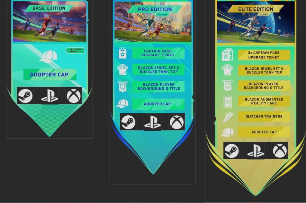 All Rematch editions and pre-order bonuses