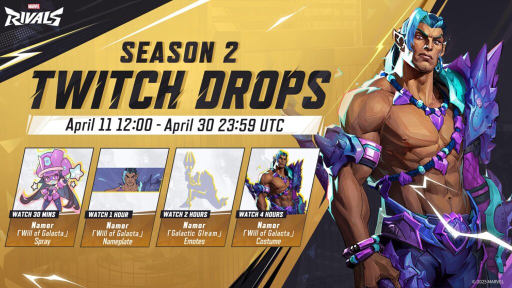 All Marvel Rivals Season 2 Twitch Drops